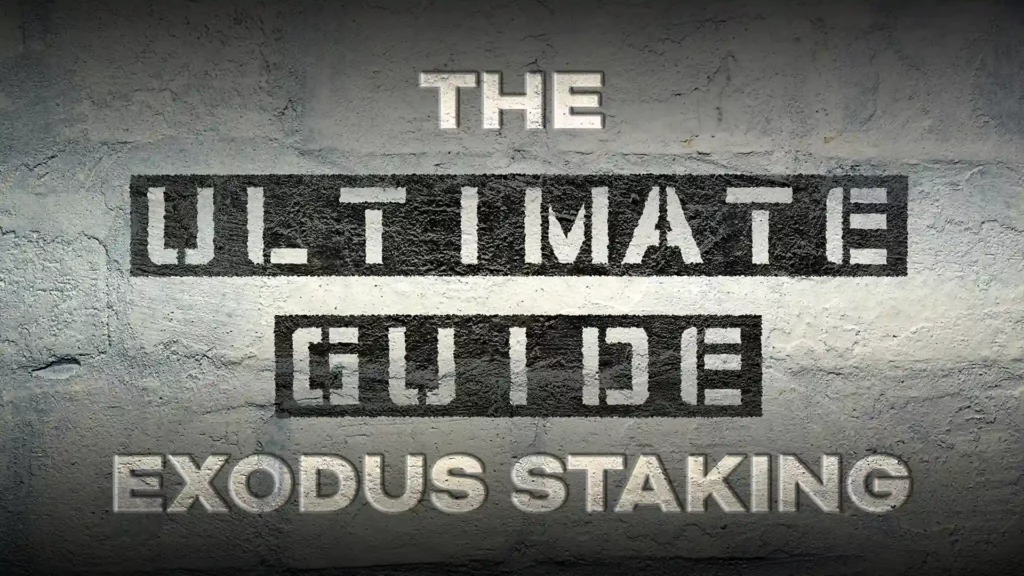 Ultimate Guide to Exodus Staking